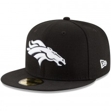 Men's Denver Broncos New Era Black B-Dub 59FIFTY Fitted Hat 2513414